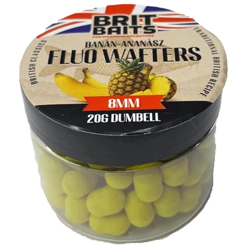 BritBaits Fluo Wafters Dumbell Banán-Ananász 8mm
