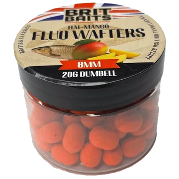 BritBaits Fluo Wafters Dumbell Hal-Mangó 8mm