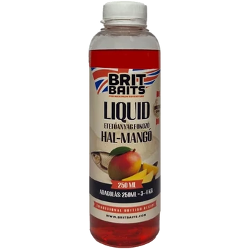 BritBaits Liquid Halibut-Mangó 250 ml