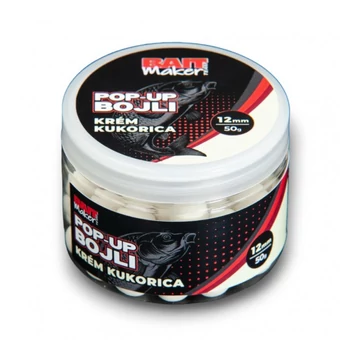 BAIT MAKER Pop Up Bojli 12 mm Krém kukorica 50 g