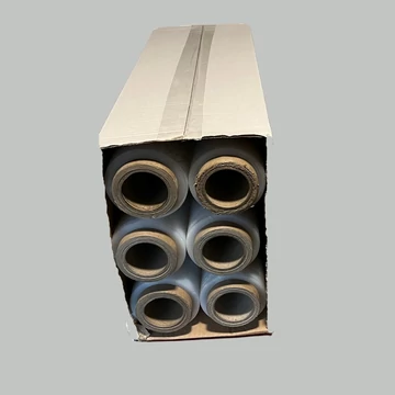 Stretchfólia fekete 500 mm széles, súly 2 kg, vastagság 23 mikron 6 tekercs 1 dobozban