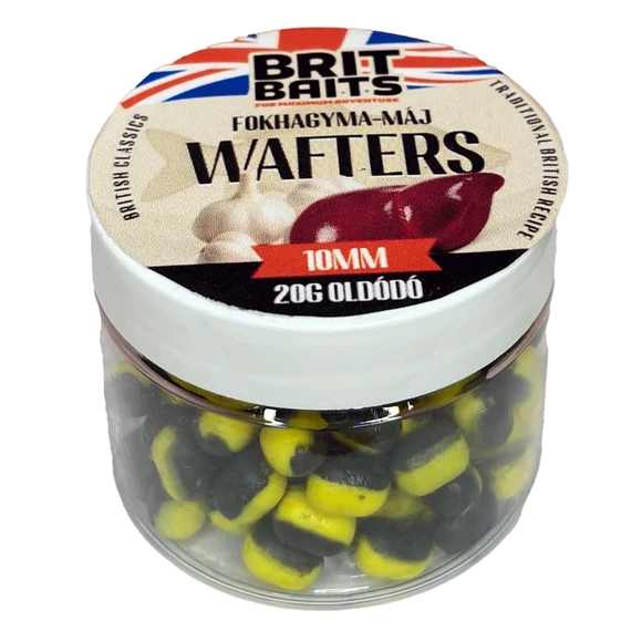 BritBaits Wafters Oldódó Fokhagyma-Máj 10mm