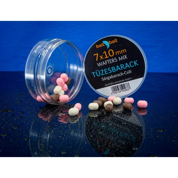 BaitBait - Tüzes Barack - Method Dumbel - 3 szín 7x10mm