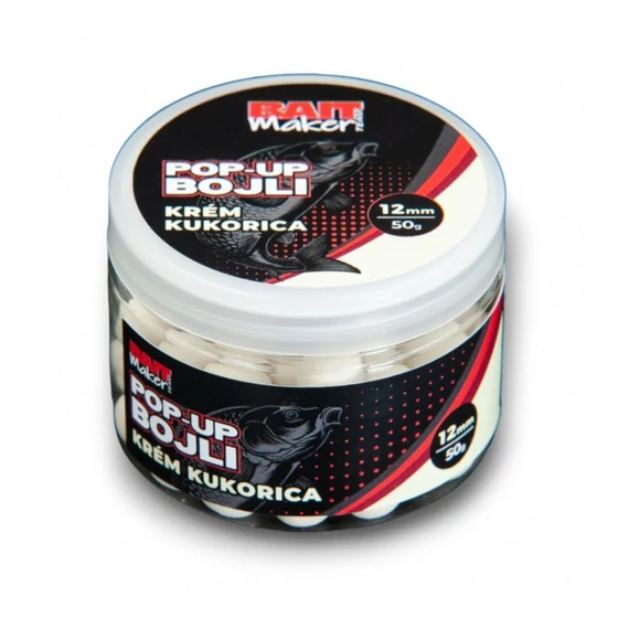 BAIT MAKER Pop Up Bojli 12 mm Krém kukorica 50 g